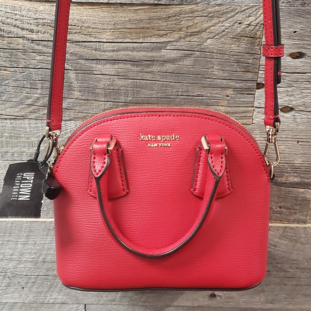 Kate Spade red mini crossbody bag